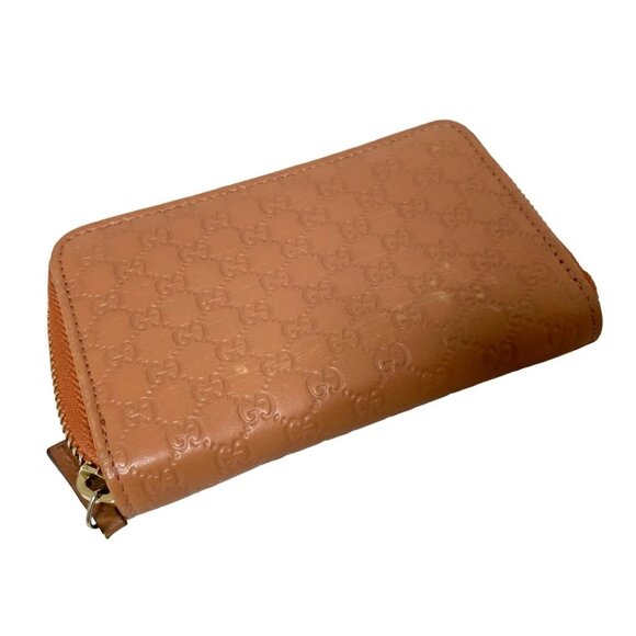 Auth GUCCI Micro Guccissima Light Brown Leather - Coin Case - Picture 3 of 8